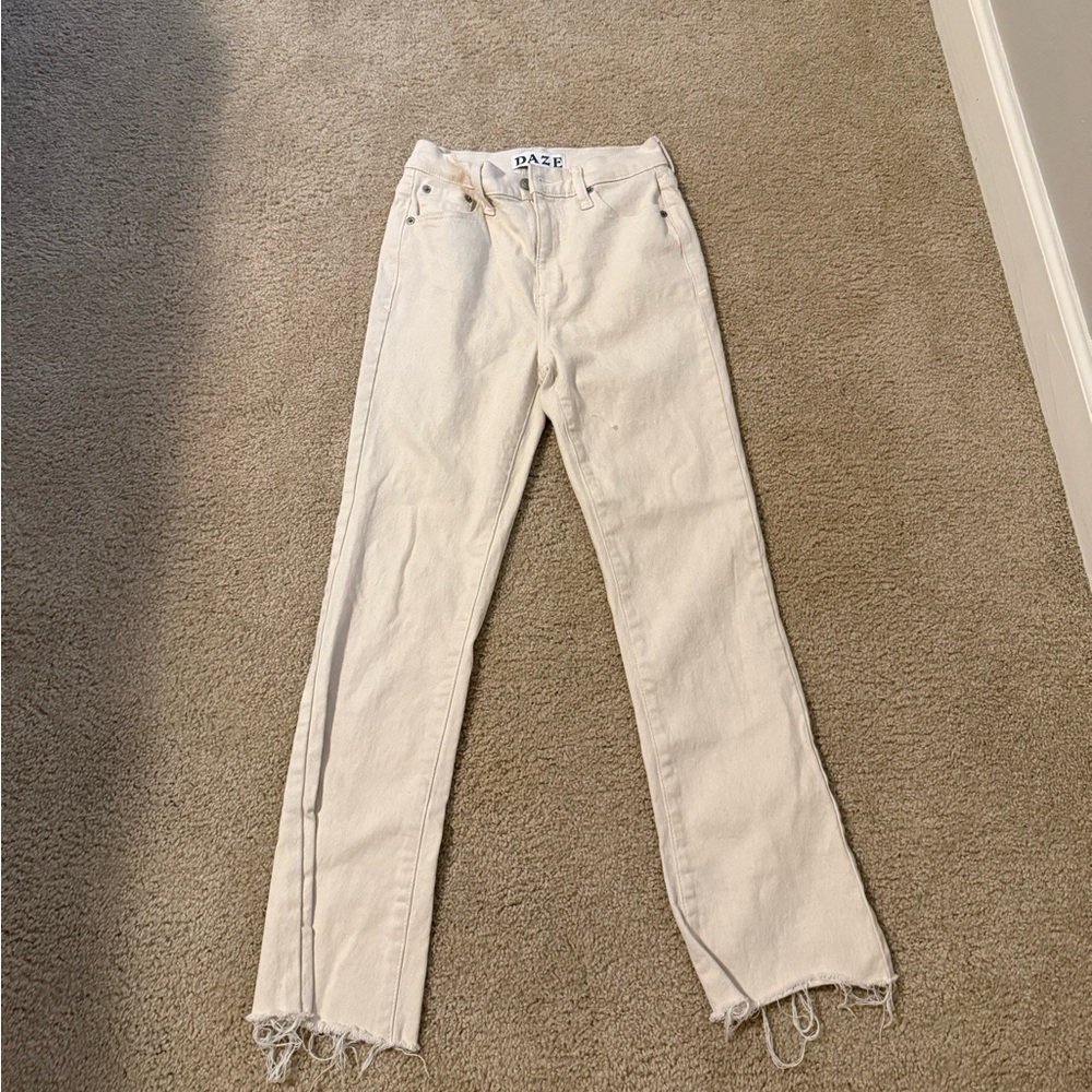 Women's Cream Jeans